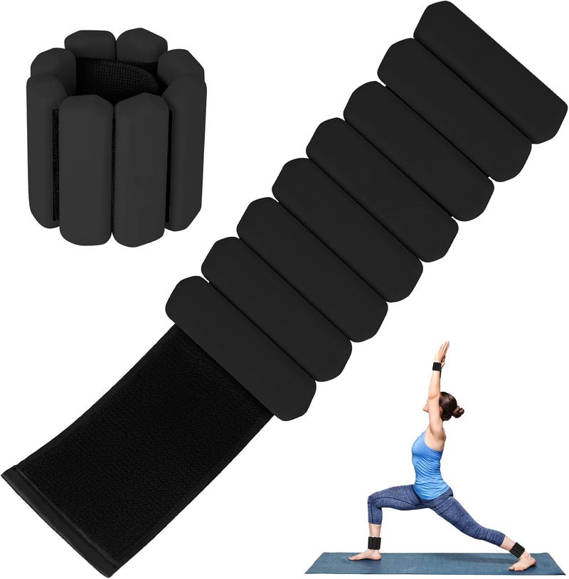 Teikugv Wrist Weights Set of 2, Wearable Arm & Leg Weights for Women & Men, Adjustable Wrist Ankle Weights for Walking, Yoga, Swimming, Gym, 2lb - Image 1